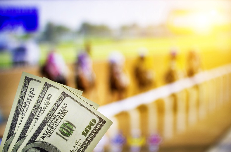 Money at a horse race