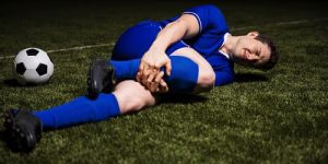 Football player injured