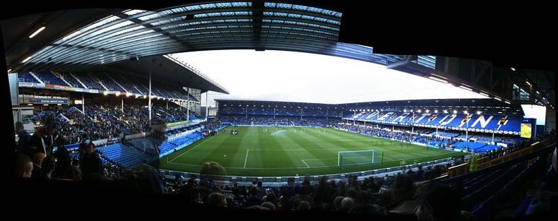 Goodison Park, home of Everton FC