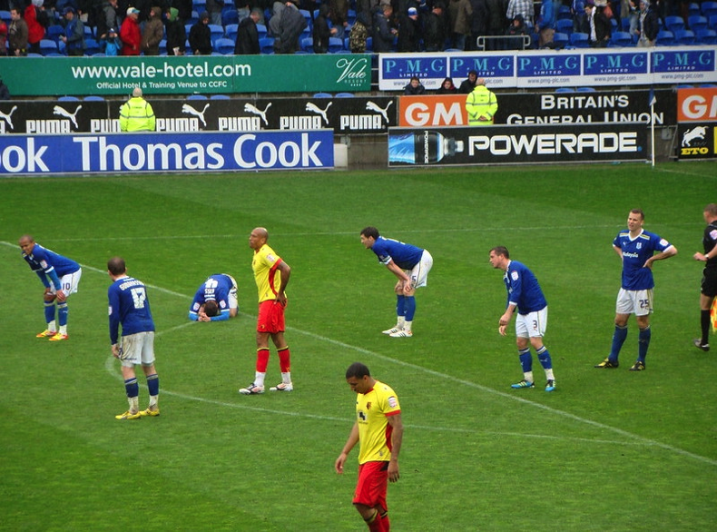 Watford playing Cardiff